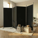 4-panels rumdeler 346x180 cm stof sort