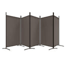 5-panels rumdeler 433x180 cm stof antracitgrå