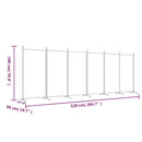 6-panels rumdeler 520x180 cm stof brun