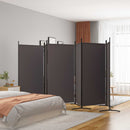 6-panels rumdeler 520x180 cm stof brun