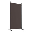 6-panels rumdeler 520x180 cm stof brun