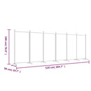 6-panels rumdeler 520x180 cm stof antracitgrå