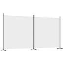 2-panels rumdeler 348x180 cm stof hvid