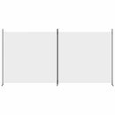 2-panels rumdeler 348x180 cm stof hvid