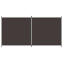 2-panels rumdeler 348x180 cm stof brun
