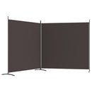 2-panels rumdeler 348x180 cm stof brun