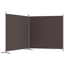 2-panels rumdeler 348x180 cm stof brun