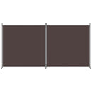 2-panels rumdeler 348x180 cm stof brun