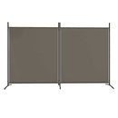 2-panels rumdeler 348x180 cm stof antracitgrå