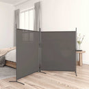 2-panels rumdeler 348x180 cm stof antracitgrå