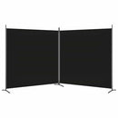2-panels rumdeler 348x180 cm stof sort