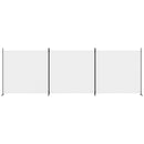 3-panels rumdeler 525x180 cm stof hvid