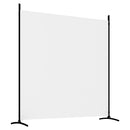 3-panels rumdeler 525x180 cm stof hvid