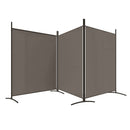 3-panels rumdeler 525x180 cm stof antracitgrå