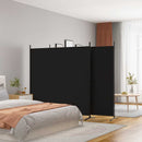 3-panels rumdeler 525x180 cm stof sort
