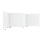 4-panels rumdeler 698x180 cm stof hvid