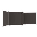 4-panels rumdeler 698x180 cm stof brun