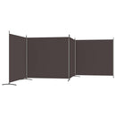 4-panels rumdeler 698x180 cm stof brun