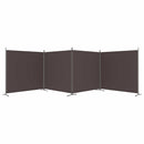 4-panels rumdeler 698x180 cm stof brun