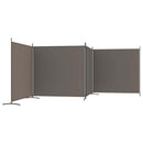 4-panels rumdeler 698x180 cm stof antracitgrå