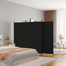 4-panels rumdeler 698x180 cm stof sort