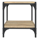 tv-bord 40x33x41 cm konstrueret træ og stål sonoma-eg