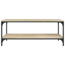 sofabord 80x50x40 cm konstrueret træ sonoma-eg