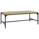 sofabord 100x50x35 cm konstrueret træ sonoma-eg