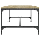sofabord 100x50x35 cm konstrueret træ sonoma-eg