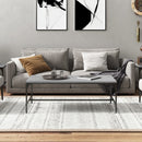 sofabord 100x50x35 cm konstrueret træ Grå sonoma-eg
