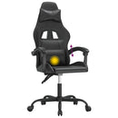 drejelig gamingstol kunstlæder sort