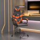 drejelig gamingstol kunstlæder sort og orange