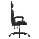 drejelig gamingstol kunstlæder sort og camouflage