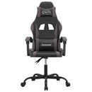 drejelig gamingstol kunstlæder sort og grå