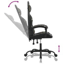 drejelig gamingstol kunstlæder sort og camouflage