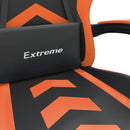 drejelig gamingstol kunstlæder sort og orange