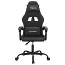 drejelig gamingstol kunstlæder sort