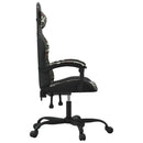 drejelig gamingstol kunstlæder sort og camouflage