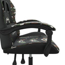 drejelig gamingstol kunstlæder sort og camouflage