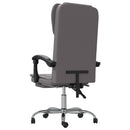 kontorstol kunstlæder grå