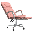 kontorstol kunstlæder pink