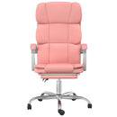 kontorstol kunstlæder pink