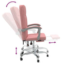 kontorstol kunstlæder pink