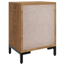 sengebord 40x30x55 cm massivt genanvendt fyrretræ brun