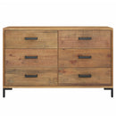 skænk 110x35x70 cm massivt fyrretræ brun