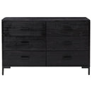 skænk 110x35x70 cm massivt fyrretræ sort