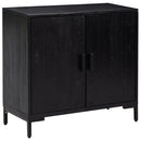 skænk 75x35x70 cm massivt fyrretræ sort