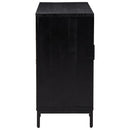 skænk 75x35x70 cm massivt fyrretræ sort
