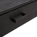 sofabord 90x50x35 cm massivt fyrretræ sort