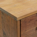 skoskab 75x40x110 cm massivt fyrretræ